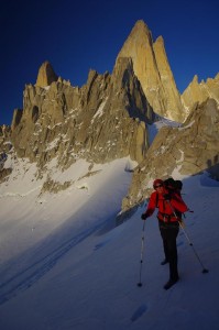 Olli doing some Nordic hiking